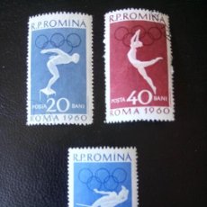 Sellos: RUMANIA 1960, JUEGOS OLÍMPICOS DE ROMA. Lote 248691410
