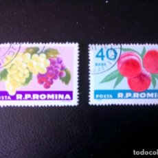 Sellos: RUMANIA 1963, FLORES Y FRUTOS. Lote 248697385