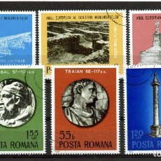 Sellos: ++ RUMANIA / ROMANIA / ROEMENIE AÑO 1975 YVERT NR. 2901/06 USADOS ARQUEOLOGÍA DACIO-ROMANA. Lote 301799138
