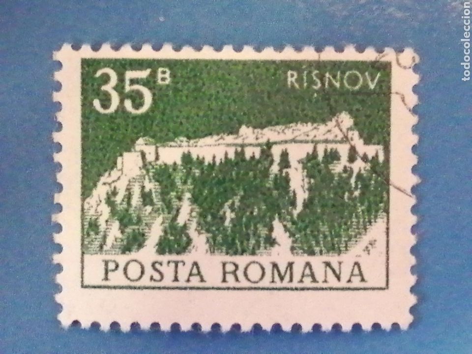 Sellos: RUMANIA 1973. YVERT 2760 .EDIFICIOS. Ciudadela de Risnov. MATASELLADO. - Foto 1