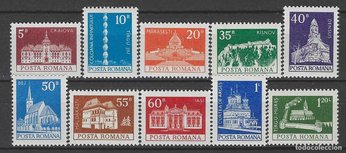 Sellos: RUMAN&Iacute;A 1973 - EDIFICIOS, S.COMPLETA - MNH** - Foto 1