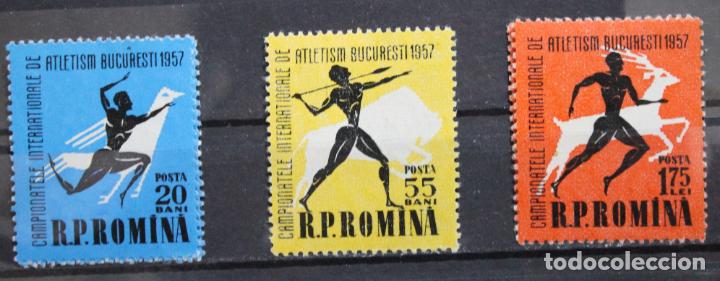 Sellos: Atletism- Bucuresti 1957 - Foto 1