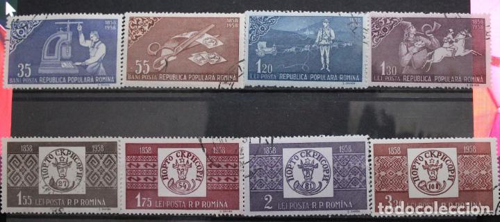 Sellos: Centenarul marcii postale-1958 - Foto 1