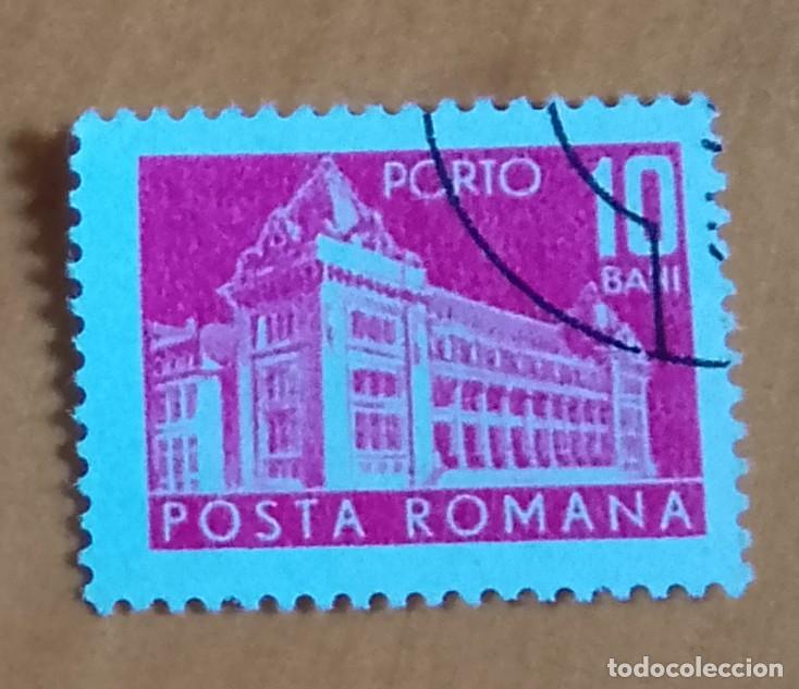 Sellos: RUMANIA - V/F 10 BANI - EDIFICIO. - Foto 1