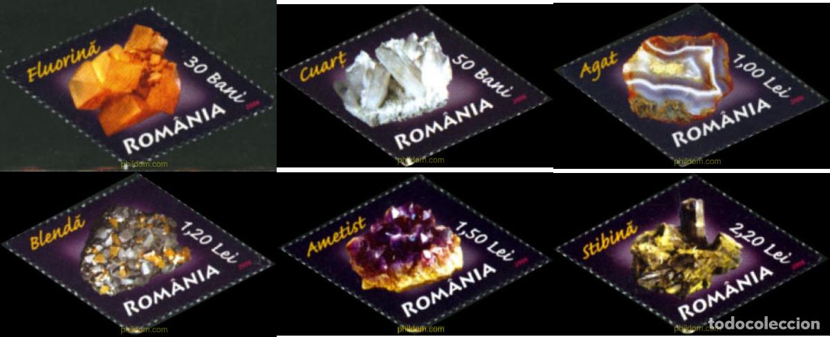 Briefmarken: 188426 MNH RUMANIA 2006 MINERALES