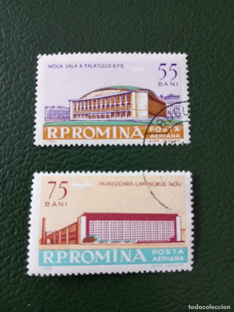 Sellos: RUMAN&Iacute;A, 1961, EDIFICIOS - Foto 1