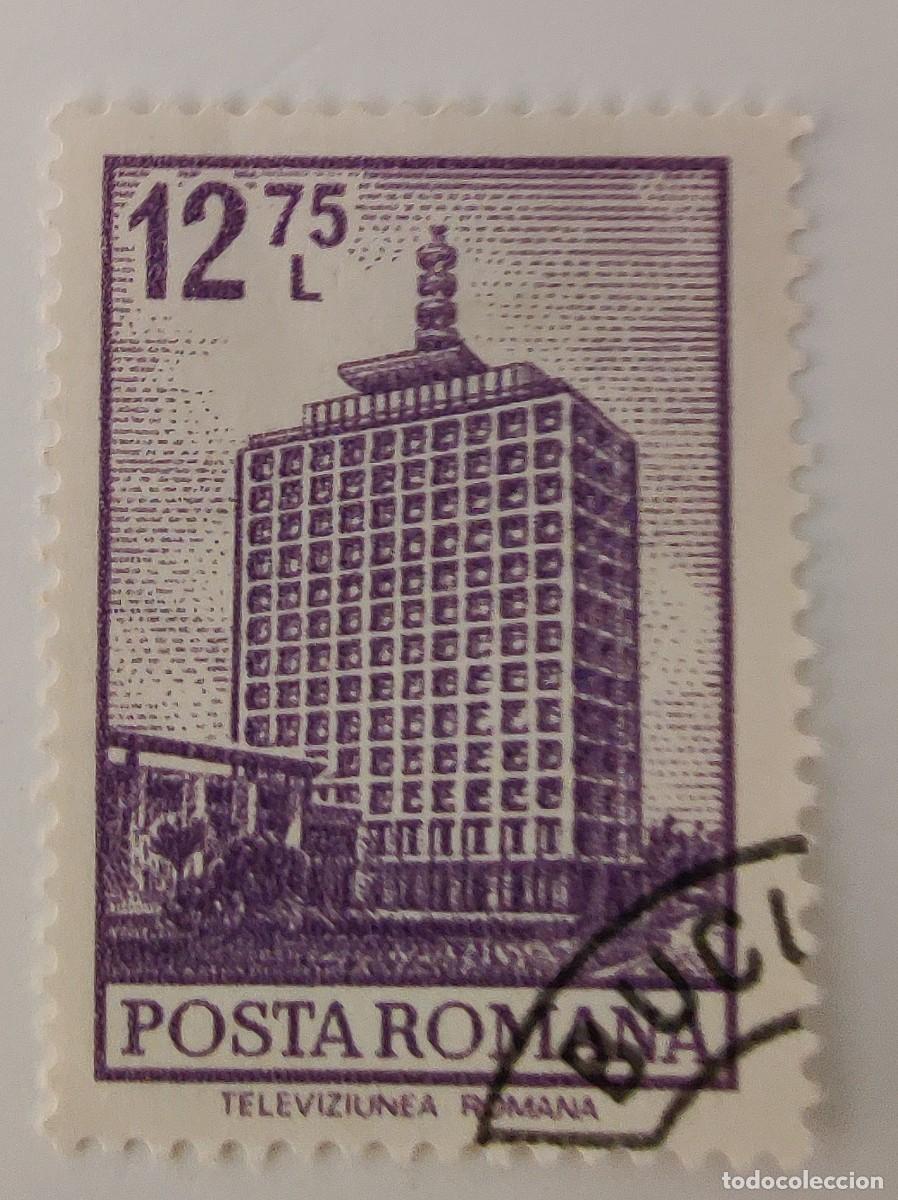 Sellos: Sello. Rumania. Edificio de la television. A&ntilde;o 1972. - Foto 1