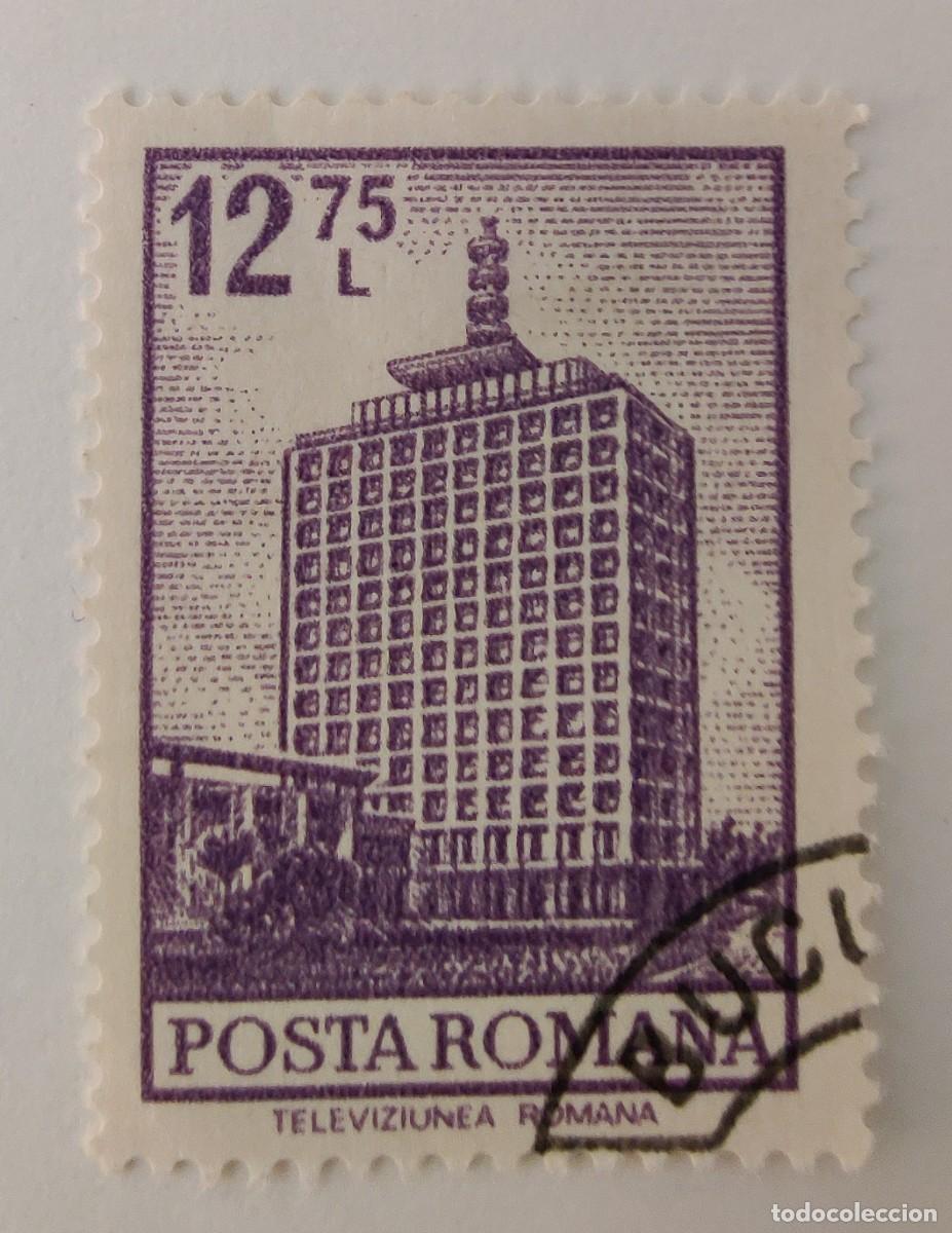 Sellos: Sello. Rumania. Edificio de la television. A&ntilde;o 1972. - Foto 5