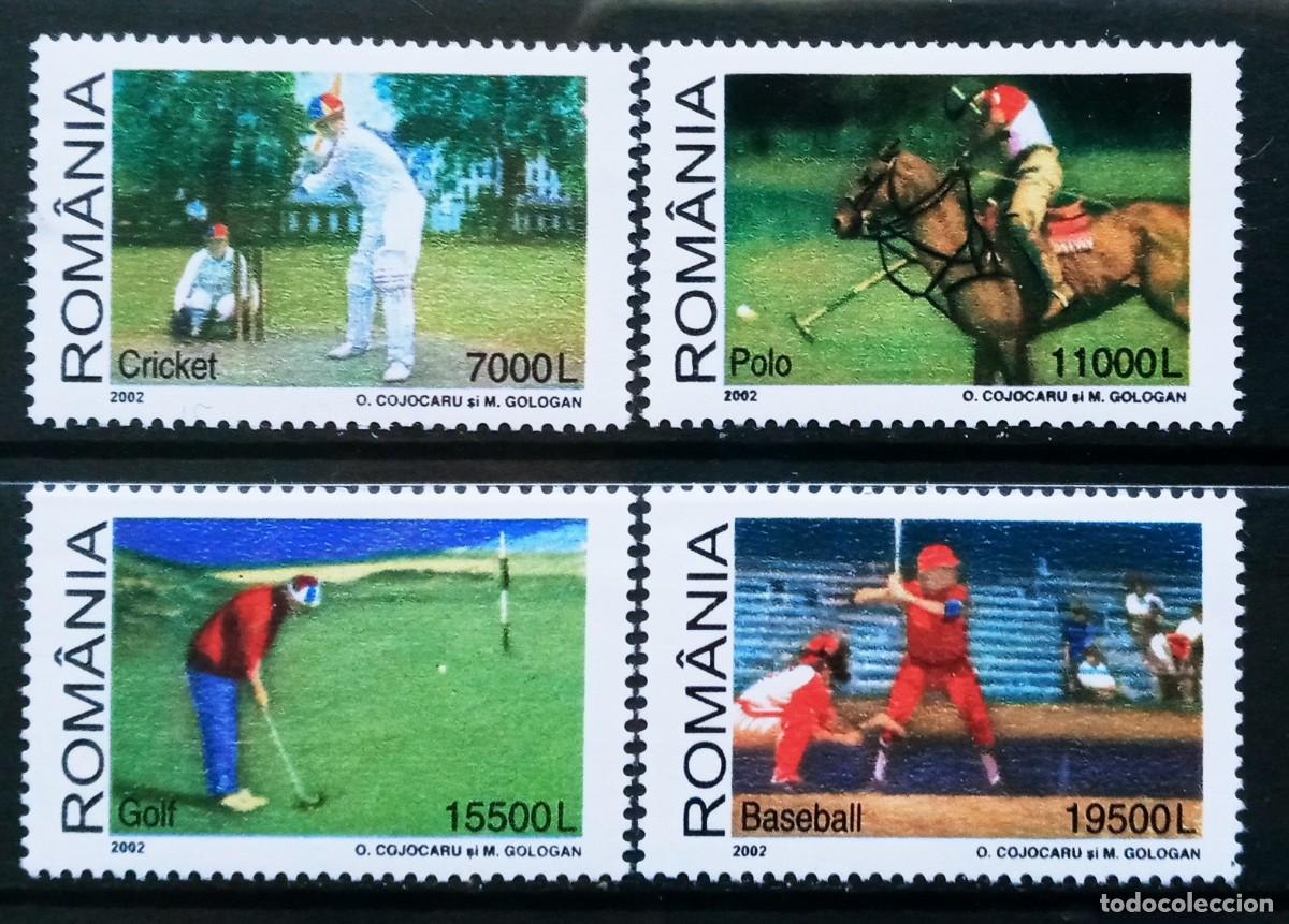 Sellos: RUMANIA IVERT 4758/61 NUEVOS ** SERIE DE DEPORTES A&Ntilde;O 2002