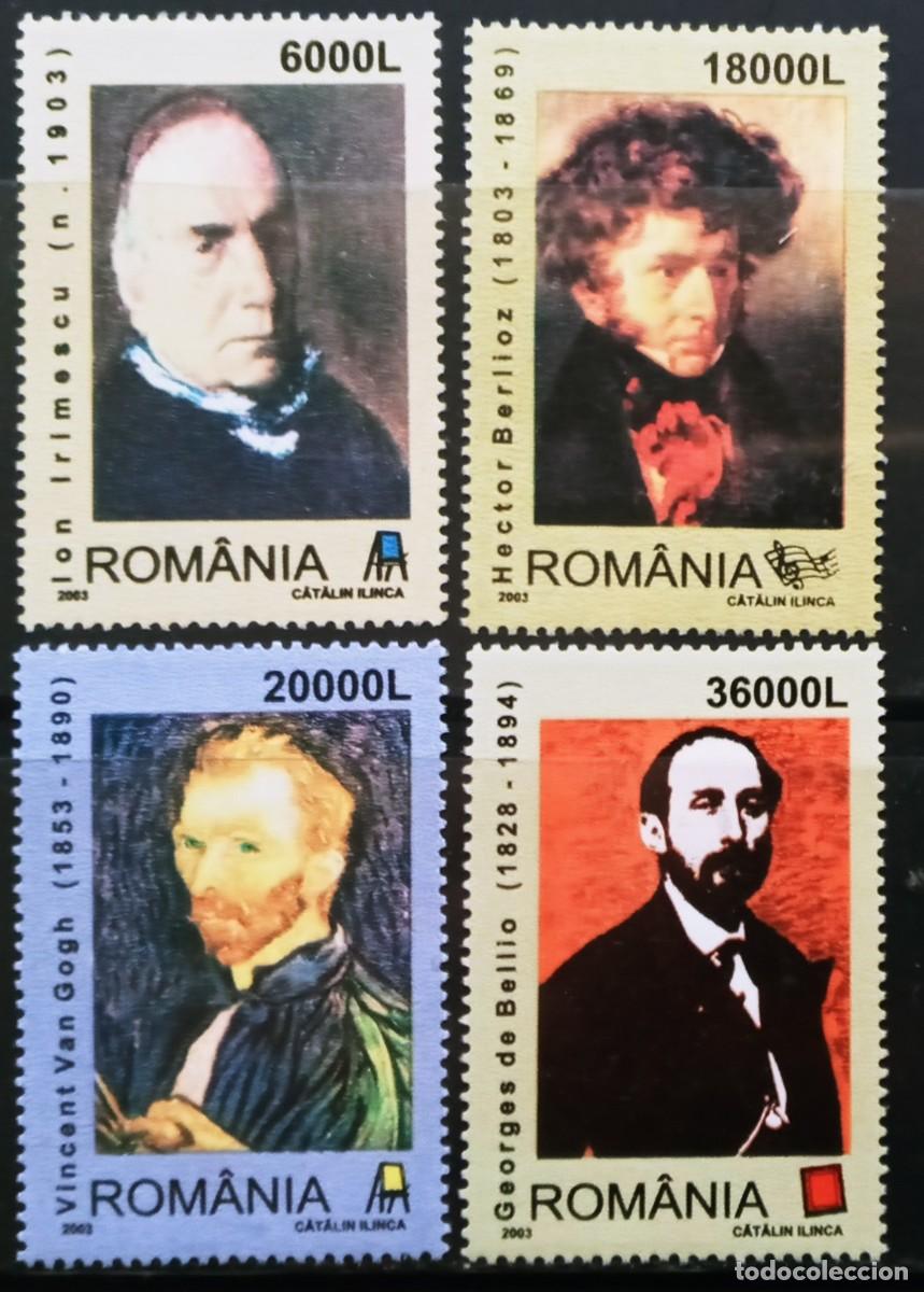 Sellos: RUMANIA IVERT 4794/97 NUEVOS ** SERIE PERSONAJES A&Ntilde;O 2003