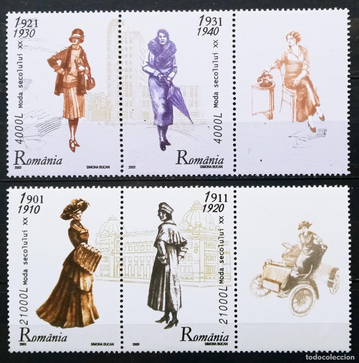 Sellos: RUMANIA IVERT 4852/55 NUEVOS ** LA MODA DEL SIGLO XX A&Ntilde;O 2003