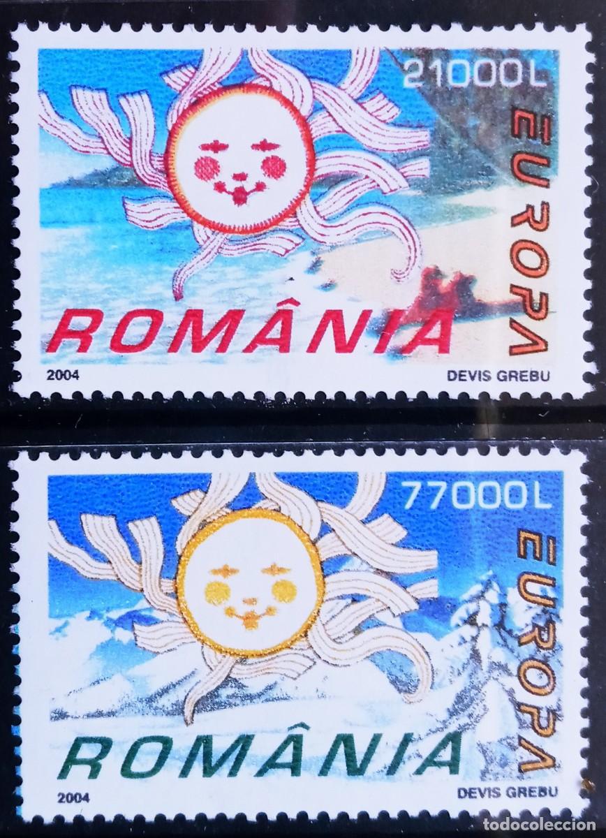 Sellos: RUMANIA IVERT 4885/86 NUEVOS ** EUROPA CEPT A&Ntilde;O 2004