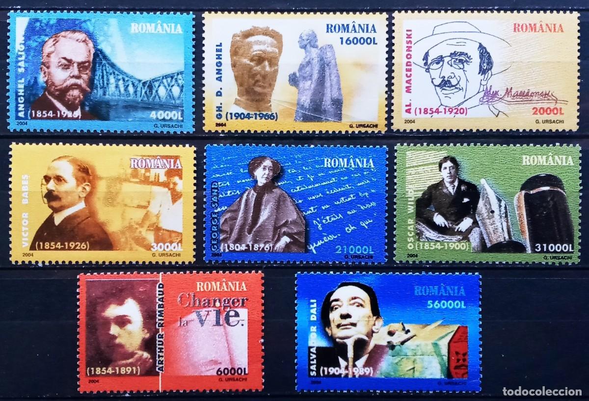Sellos: RUMANIA IVERT 4889/92+ 4897/00 NUEVOS ** 2 SERIES DE PERSONAJES A&Ntilde;O 2004