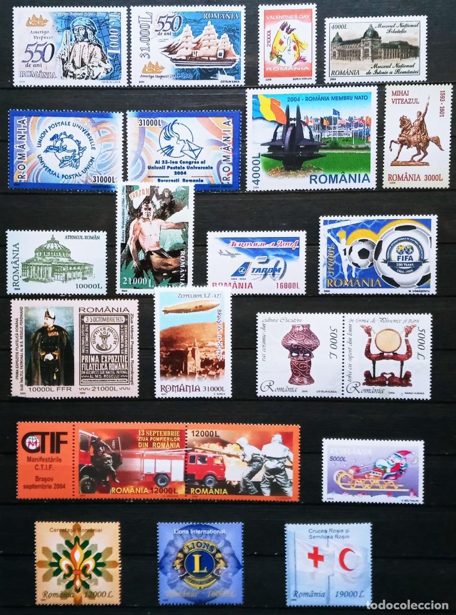 Sellos: RUMANIA IVERT LOTE 33 SELLOS SERIES COMPLETAS A&Ntilde;O 2004 NUEVOS ** LOS DE LA FOTO
