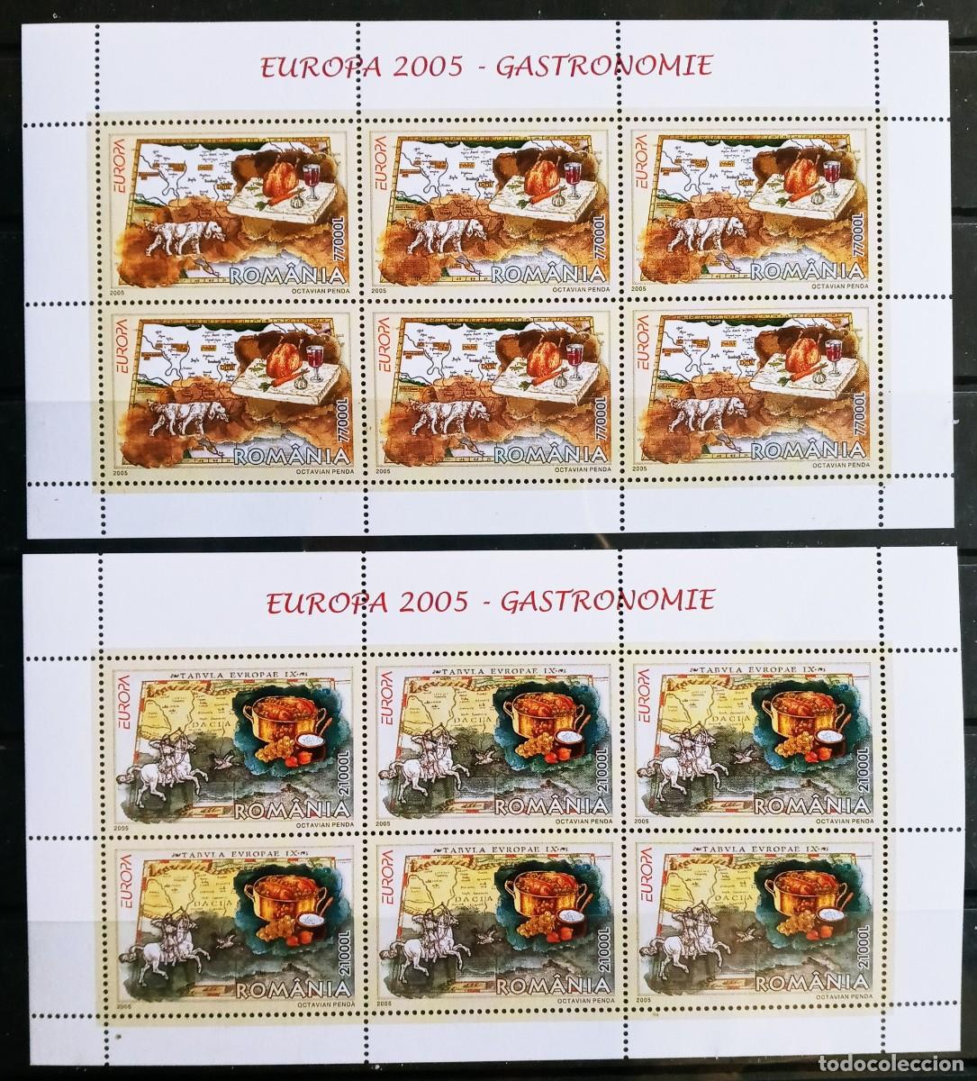 Sellos: RUMANIA IVERT 4976/77 BLOQUE 6 SERIES NUEVOS ** EUROPA CEPT A&Ntilde;O 2005