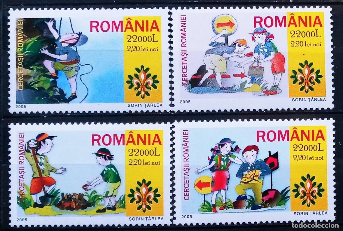 Sellos: RUMANIA IVERT 4980/83 NUEVOS ** LOS BOYS SCOUT EN RUMANIA A&Ntilde;O 2005