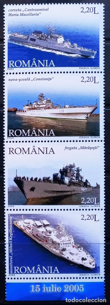 Sellos: RUMANIA IVERT 5004/07 NUEVOS ** DIA DEL SELLO BARCOS DE LA MARINA NACIONAL A&Ntilde;O 2005