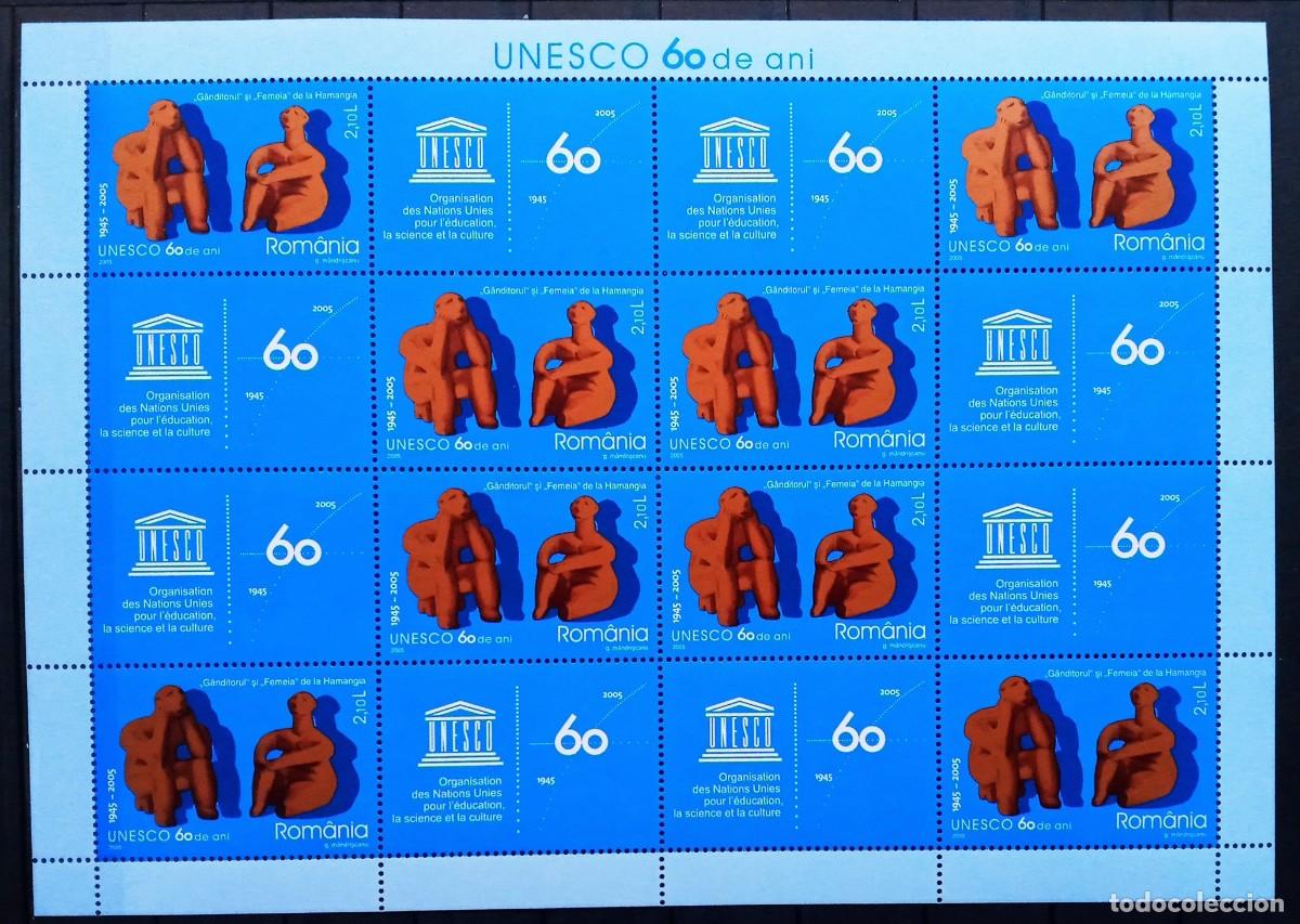 Sellos: RUMANIA IVERT 5038 NUEVOS ** 50&ordm; ANIV. UNESCO PARA LA EDUCACION, CIENCIA, Y CULTURA A&Ntilde;O 2005