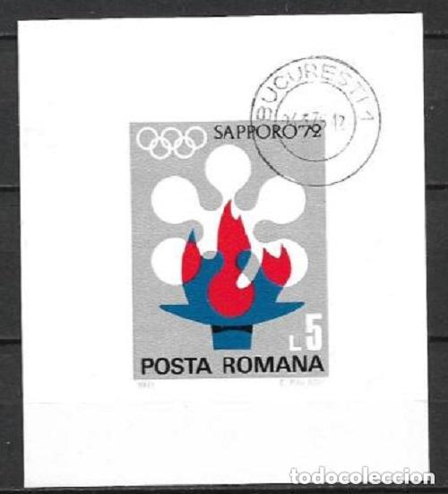 Sellos: RUMANIA 1971 scott 2300 usado SAPPORO 2.80&euro; - 128