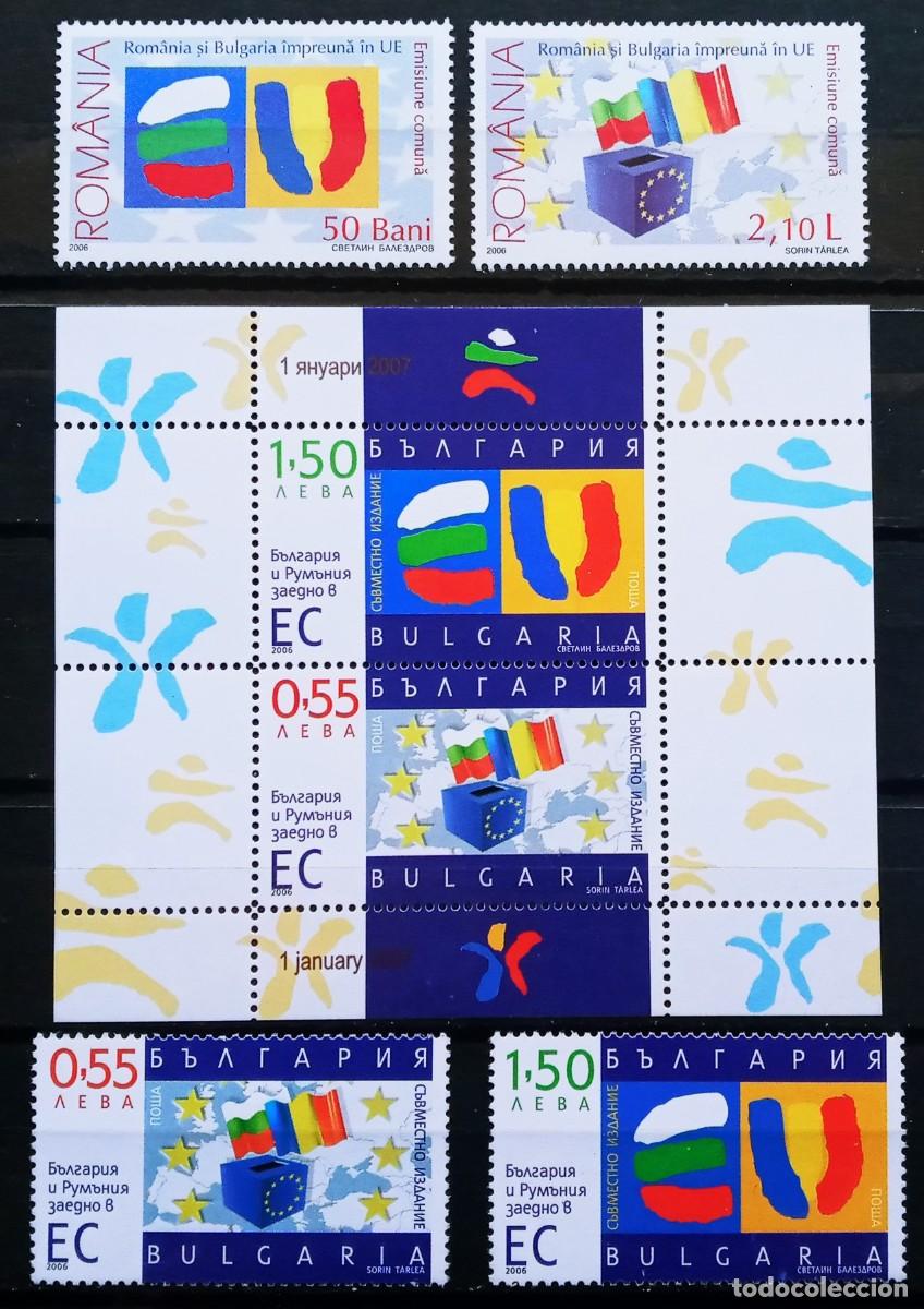 Sellos: RUMANIA IVERT 5169/70+ BLGARIA 4119/29+ HOJA BLOQUE N&ordm;235 NUEVOS ** SERIE CONJUNTA A&Ntilde;O 2006