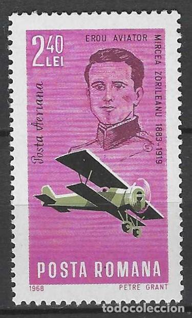 Sellos: RUMANIA 1968 - SERVICIO &rdquo;AVISAN&rdquo; DE RESCATE, A&Eacute;REO - MNH**