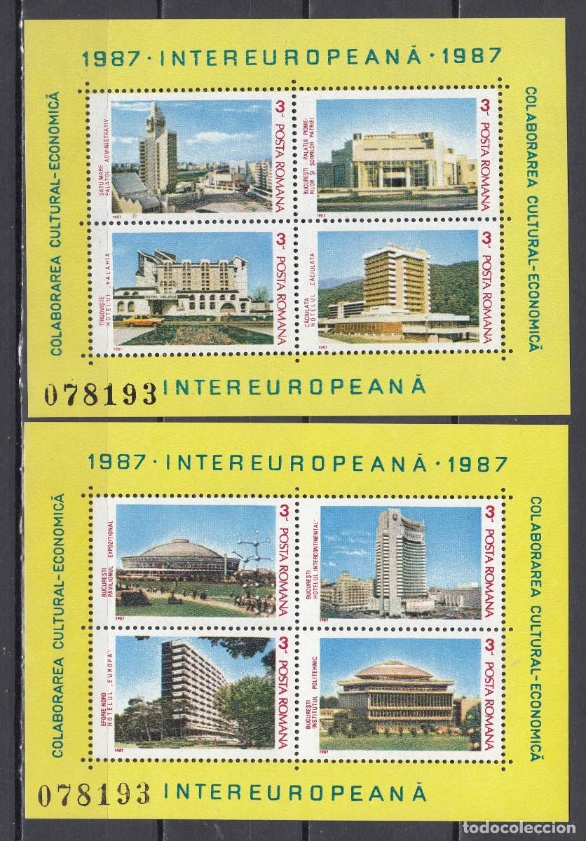 Sellos: HB1271 - RUMANIA 1987 - Yvert HB 187/188 ** NUEVO SIN FIJASELLOS