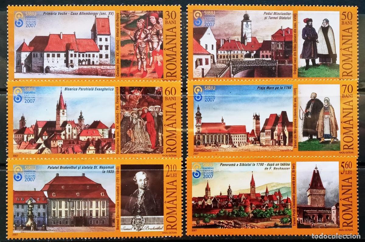 Sellos: RUMANIA IVERT 5223/28 NUEVOS ** SILBIU CAPITAL EUROPEA DE LA CULTURA A&Ntilde;O 2007
