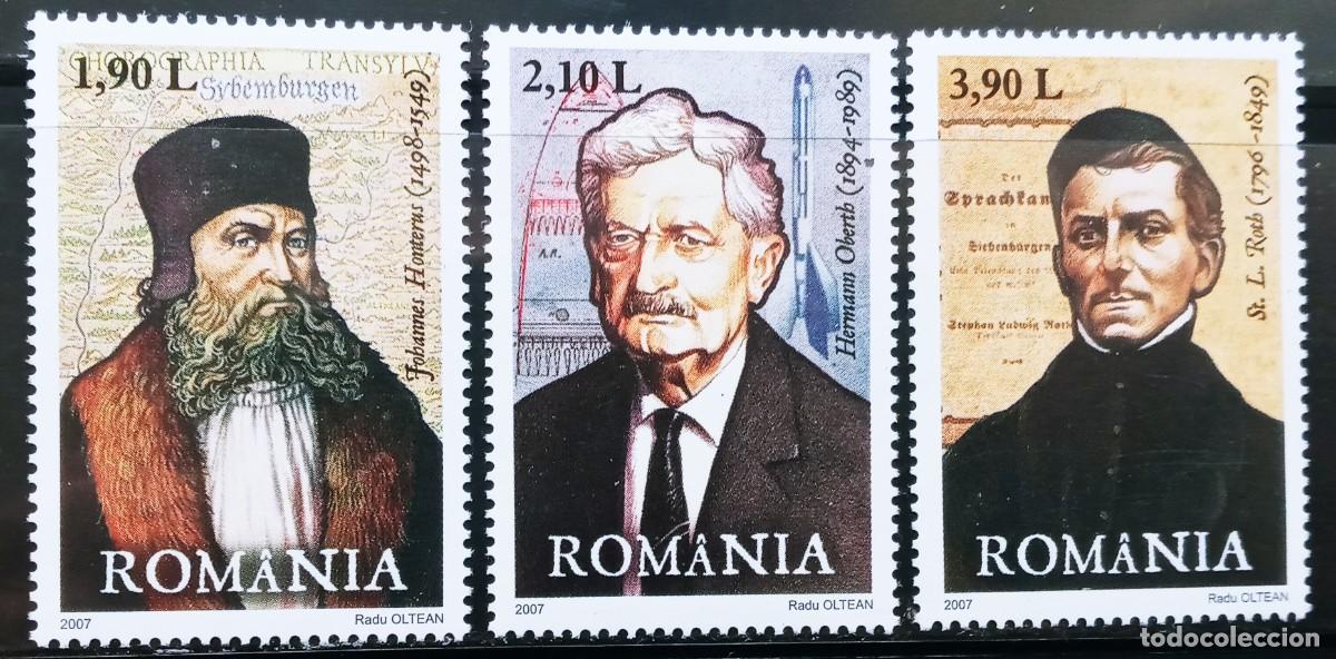 Sellos: RUMANIA IVERT 5249/51 NUEVOS ** SERIE PERSONAJES A&Ntilde;O 2007