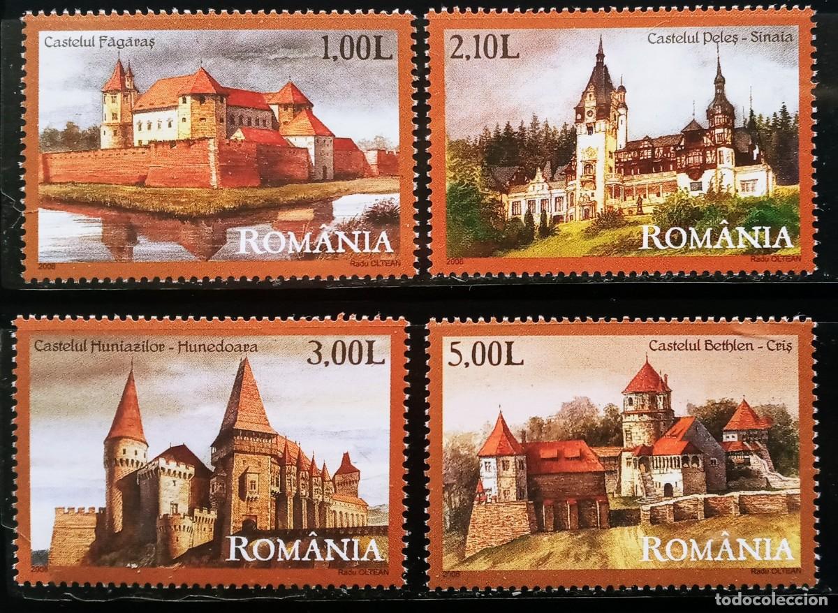 Sellos: RUMANIA IVERT 5315/18 NUEVOS ** SERIE CASTILLOS DE RUMANIA A&Ntilde;O 2008