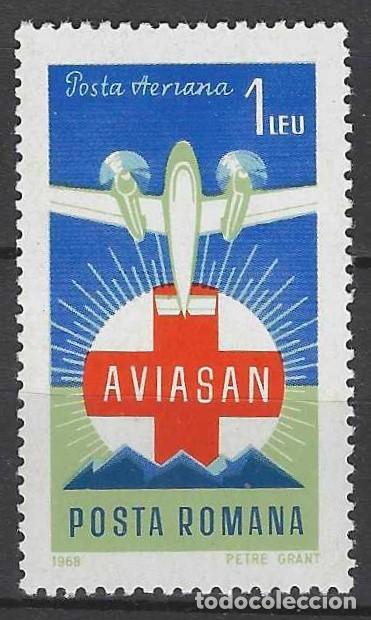 Sellos: RUMAN&Iacute;A 1968 - SERVICIO &rdquo;AVIASAN&rdquo; DE RESCATE, A&Eacute;REO - MNH**