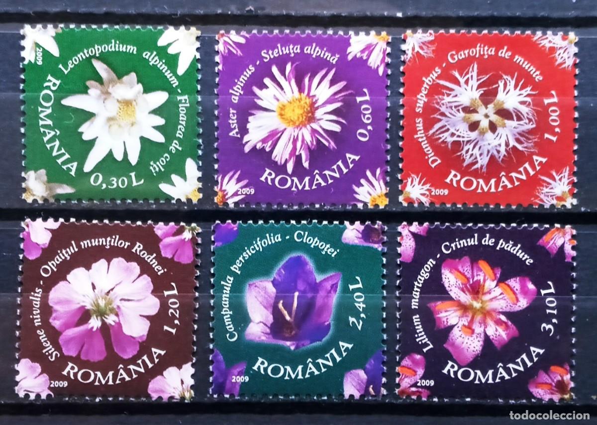 Sellos: RUMANIA IVERT 5349/54 NUEVOS ** SERIE FLORA FLORES PROTEGIDAS DE LOS MONTES RODNA A&Ntilde;O 2009
