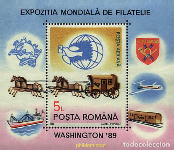 Sellos: 60477 MNH RUMANIA 1989 EXPO 89. EXPOSICION UNIVERSAL DE WASHINGTON