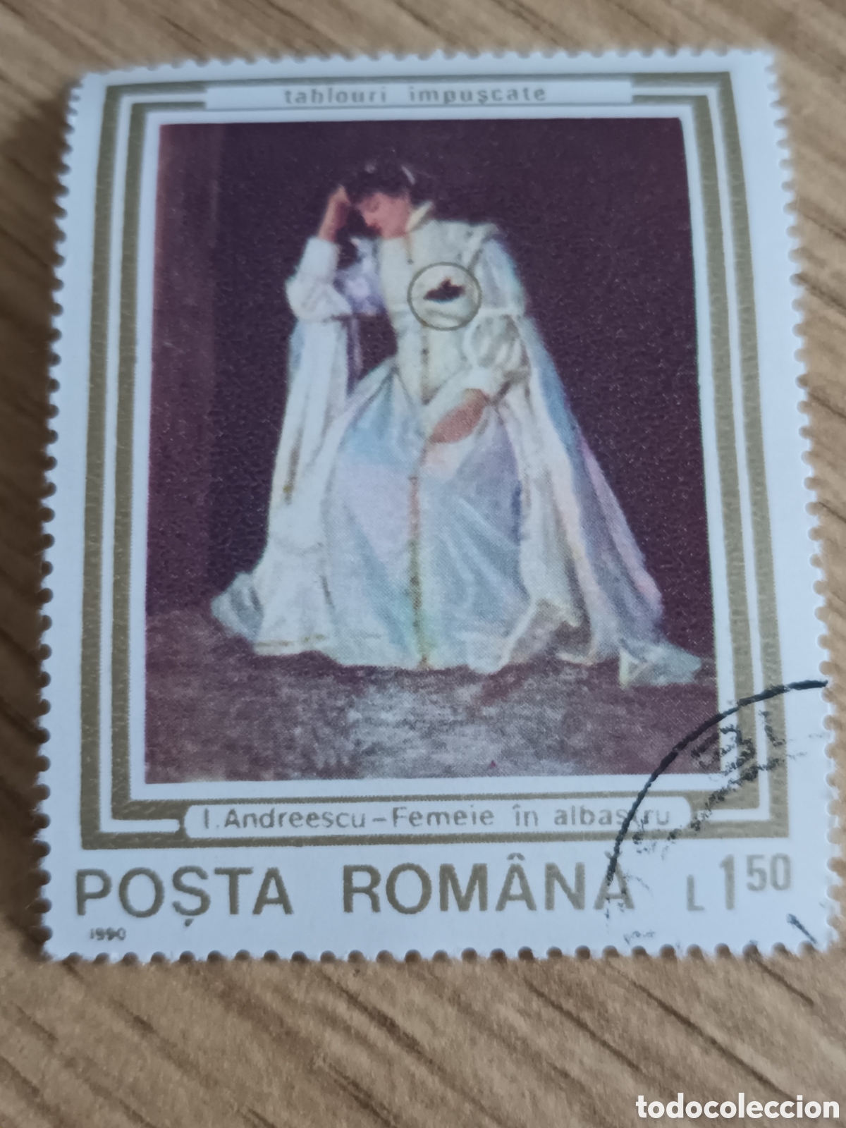 Sellos: SELLO DE RUMAN&Iacute;A A&Ntilde;O 1990
