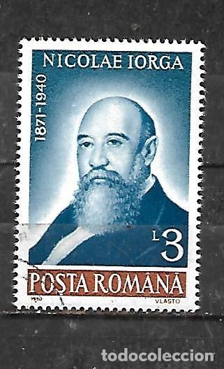 Sellos: 1990: Personajes - Nicolae Iorga, 1871-1940. Historiador (CTO)