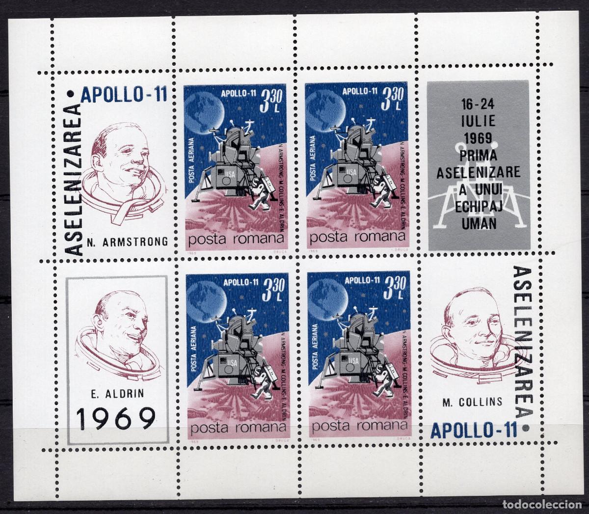 Sellos: RUMANIA 1969 STAMP MICHEL RO BL72