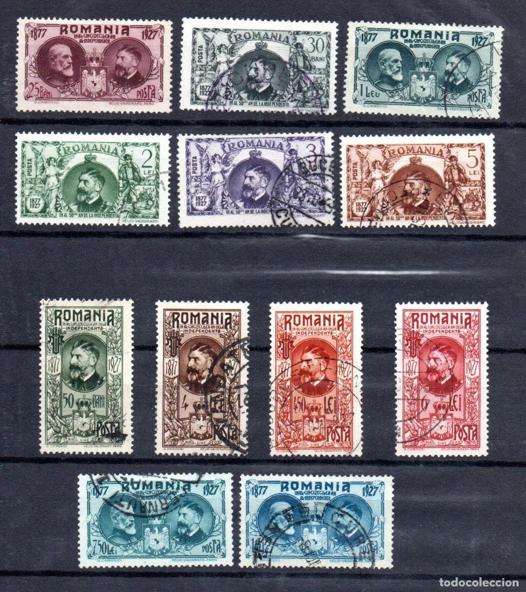 Sellos: RUMANIA. 1927. YT 324//335