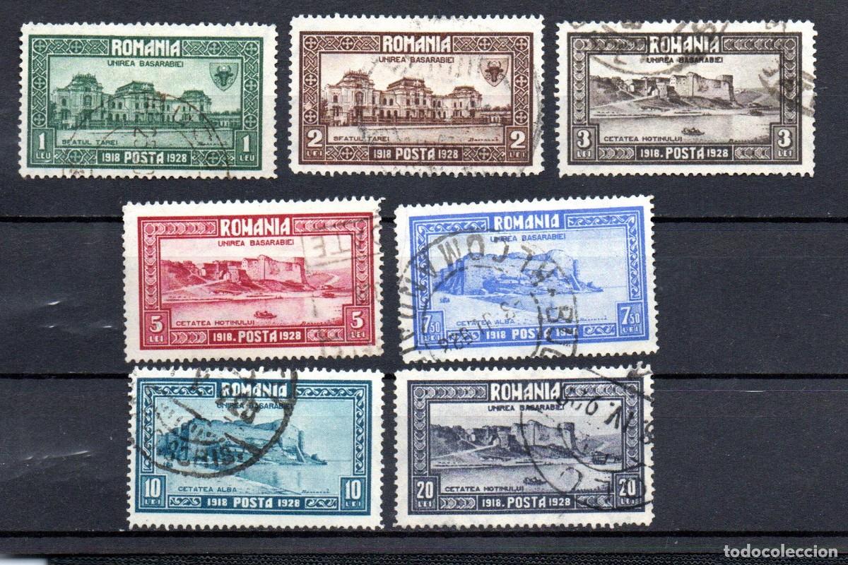Sellos: RUMANIA. 1928. YT 344/350