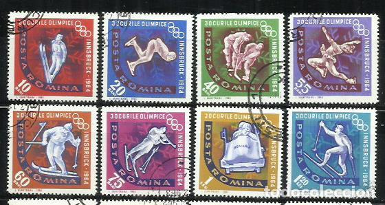 Sellos: 0150-RUMAN&Iacute;A A&Ntilde;O 1964 N&ordm; 1984/1991 DEPORTES SPORT OLIMPIADAS.