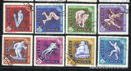 Sellos: 0151-RUMAN&Iacute;A A&Ntilde;O 1964 N&ordm; 1984/1991 DEPORTES SPORT OLIMPIADAS.