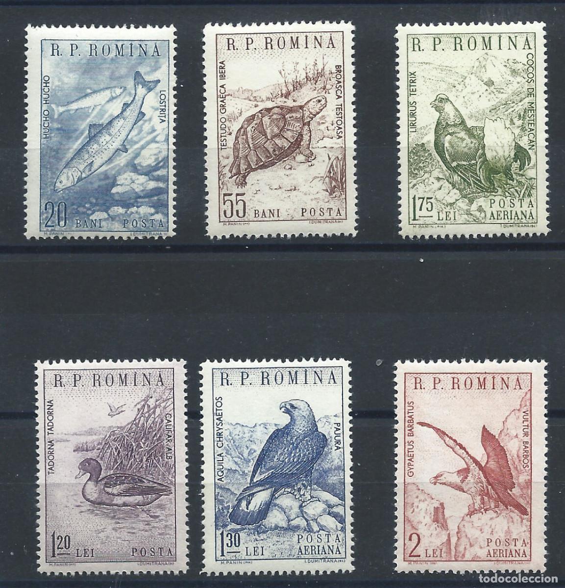 Sellos: Roumanie N&deg;1670/72 + PA 107/9** (MNH) 1960 - Faune &rdquo;Animaux&rdquo;