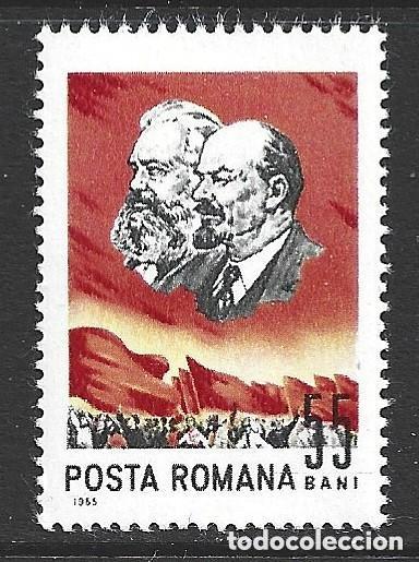 Sellos: Rumania 1965 Ivert 2155 *** Conferencia Ministros de Correos Democracias Populares - MARX y LENIN