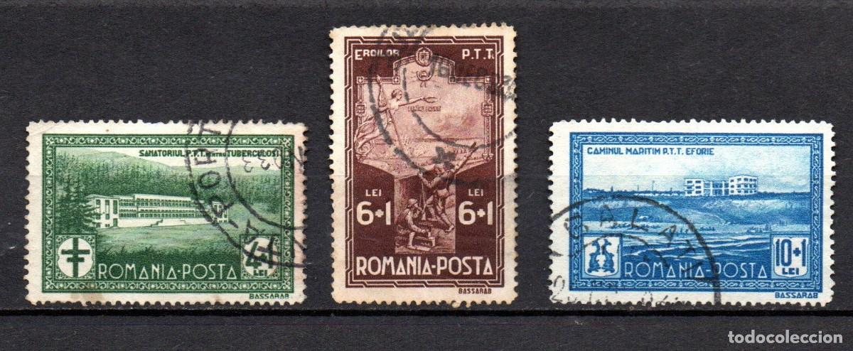 Sellos: RUMANIA. 1932. YT 449/451