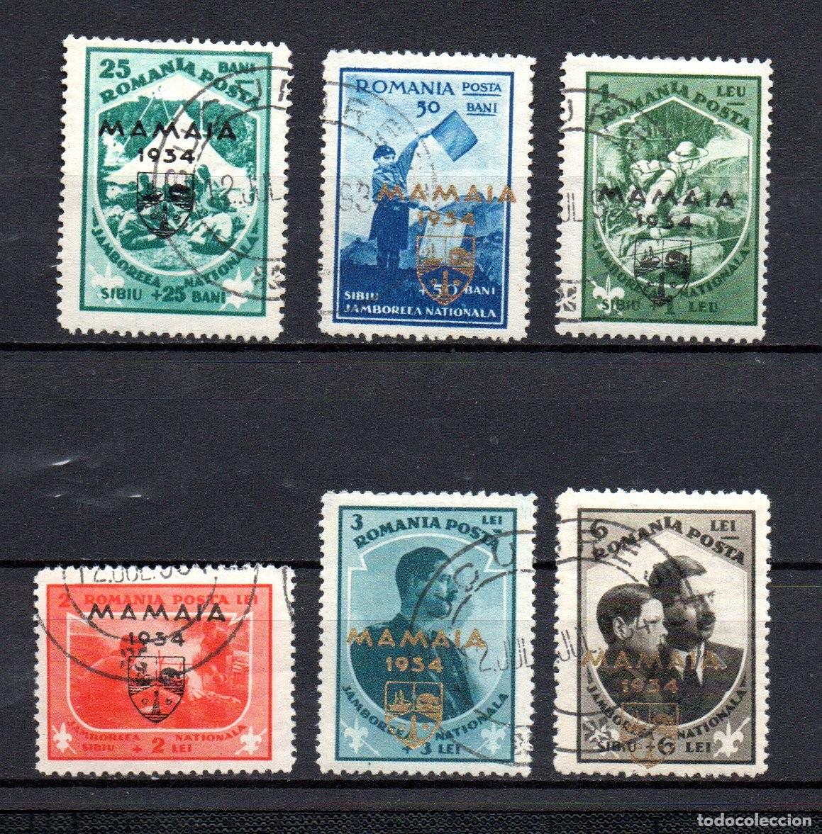 Sellos: RUMANIA. 1934. YT 476A/476F