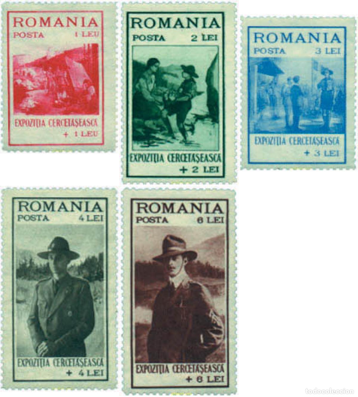 Sellos: 355569 HINGED RUMANIA 1931 EXPOSICION DE ESCULTISMO EN BUCAREST