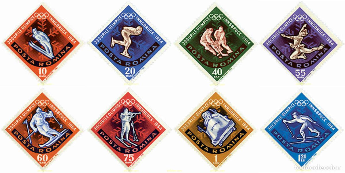 Sellos: 71615 MNH RUMANIA 1963 9 JUEGOS OLIMPICOS DE INVIERNO. INNSBRUCK 1964