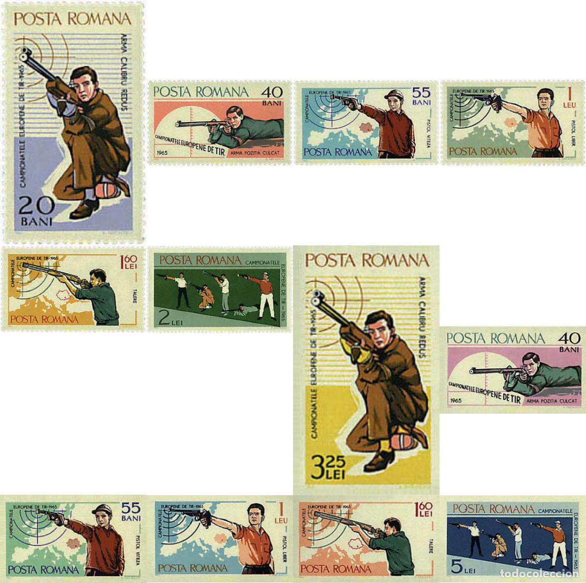 Sellos: 61923 MNH RUMANIA 1965 CAMPEONATO DE EUROPA DE TIRO EN BUCAREST