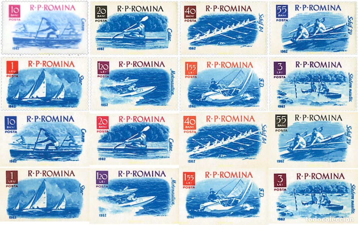 Sellos: 61895 MNH RUMANIA 1962 DEPORTES NAUTICOS
