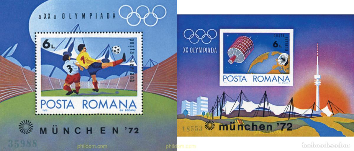 Sellos: 61966 MNH RUMANIA 1972 20 JUEGOS OLIMPICOS VERANO MUNICH 1972