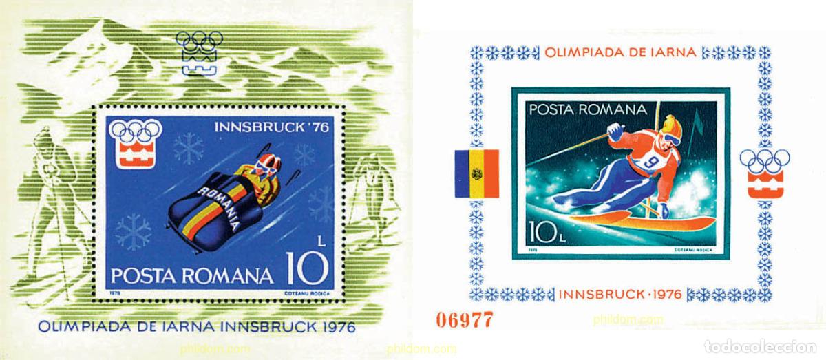 Sellos: 72451 MNH RUMANIA 1976 12 JUEGOS OLIMPICOS INVIERNO INNSBRUCK 1976