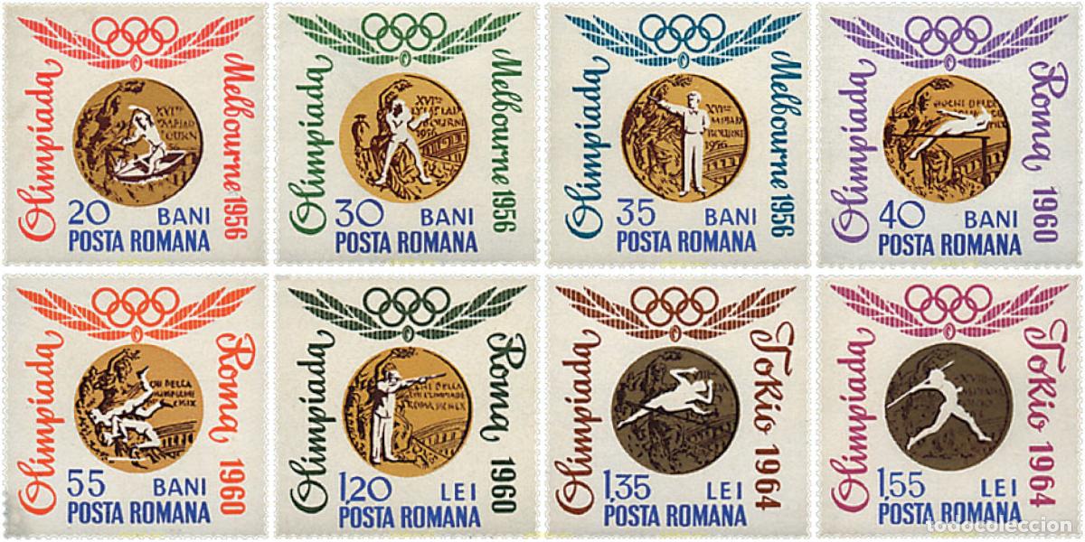 Sellos: 61913 MNH RUMANIA 1964 MEDALLISTAS RUMANOS